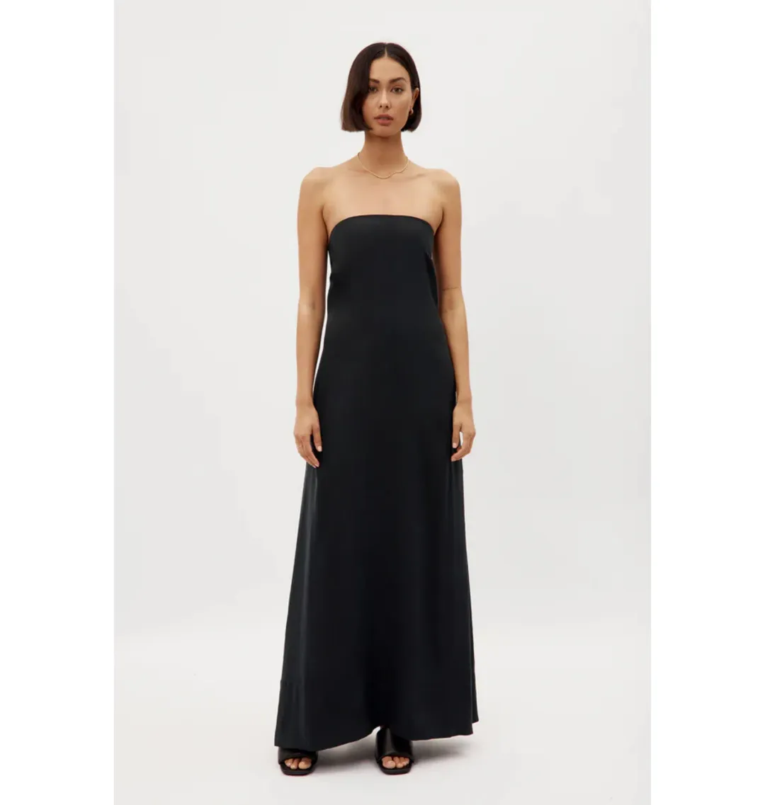 Ginger & Smart Cursive Gown Black Size AU 14 for rent on The Volte - main image