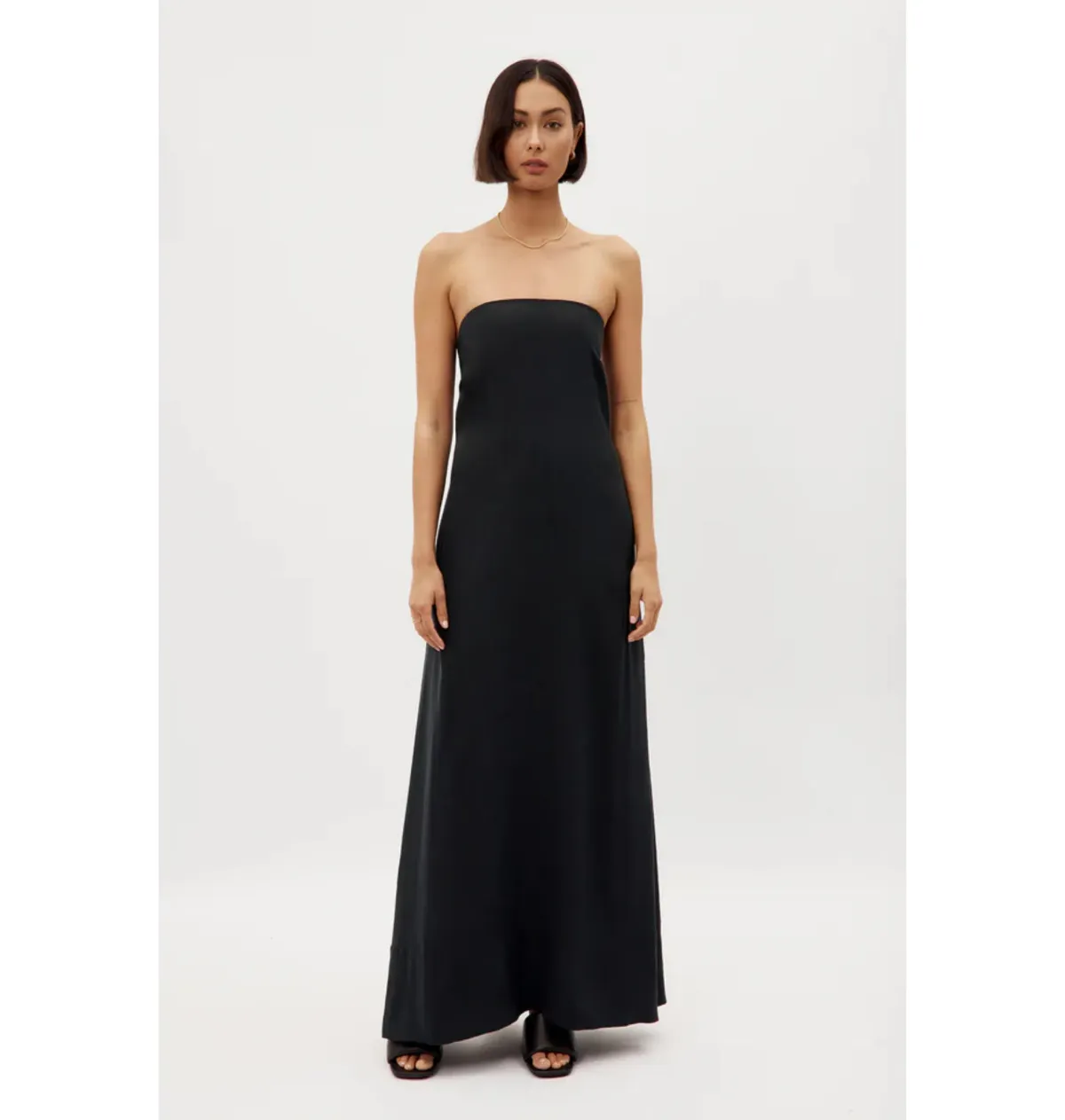 Ginger & Smart Cursive Gown Black Size AU 14 for rent on The Volte - main image