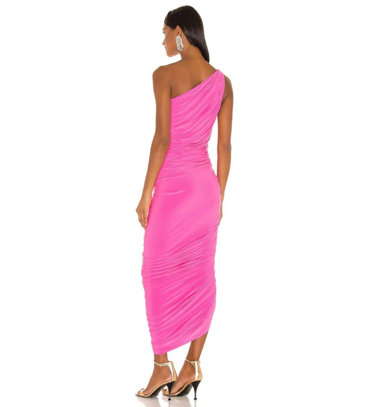Norma Kamali Diana Gown in Orchid Pink Size M/Au 10 - Image 2