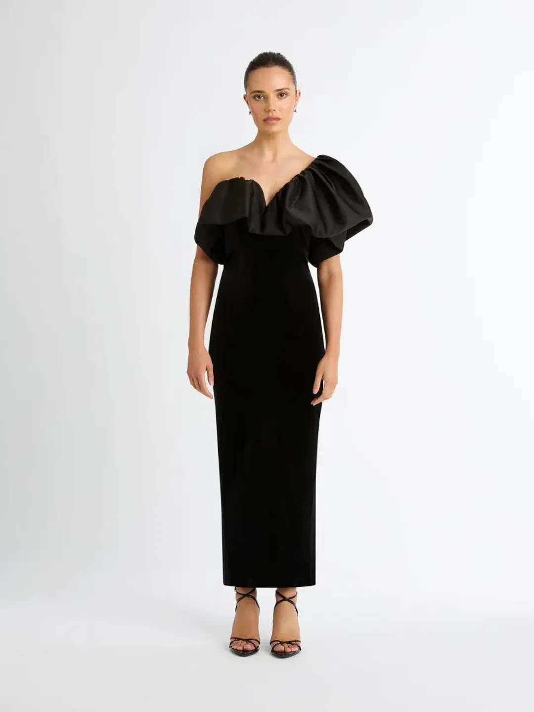 Sheike Moonlight Maxi Gown Black Size 12 for rent on The Volte - main image