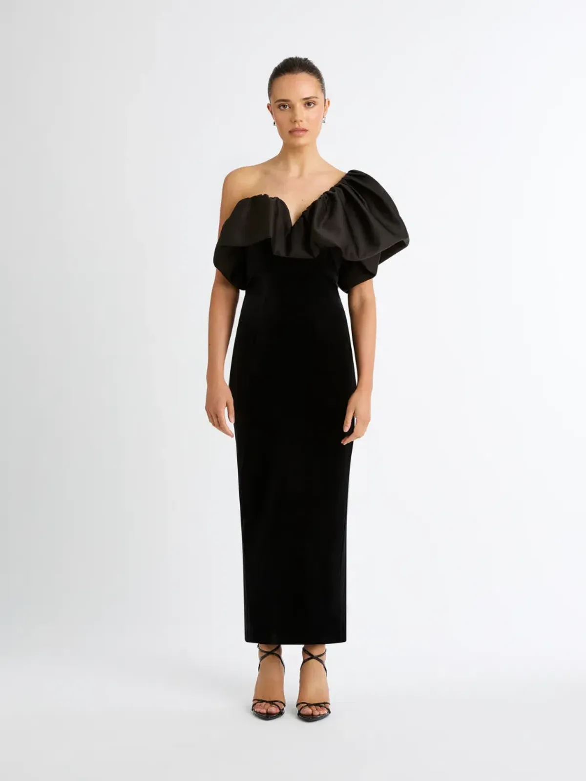 Sheike Moonlight Maxi Gown Black Size 12 - Image 1