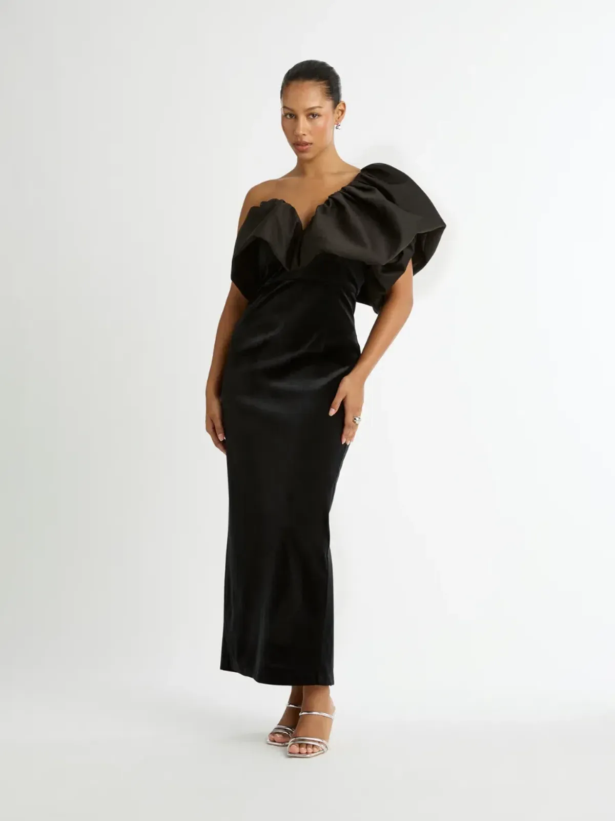 Sheike Moonlight Maxi Gown Black Size 12 - Image 3