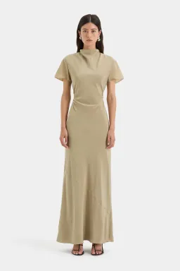 Sir the Label Seameadow Bias Dress Olive Size 1/Au 8 for rent on The Volte - image 1