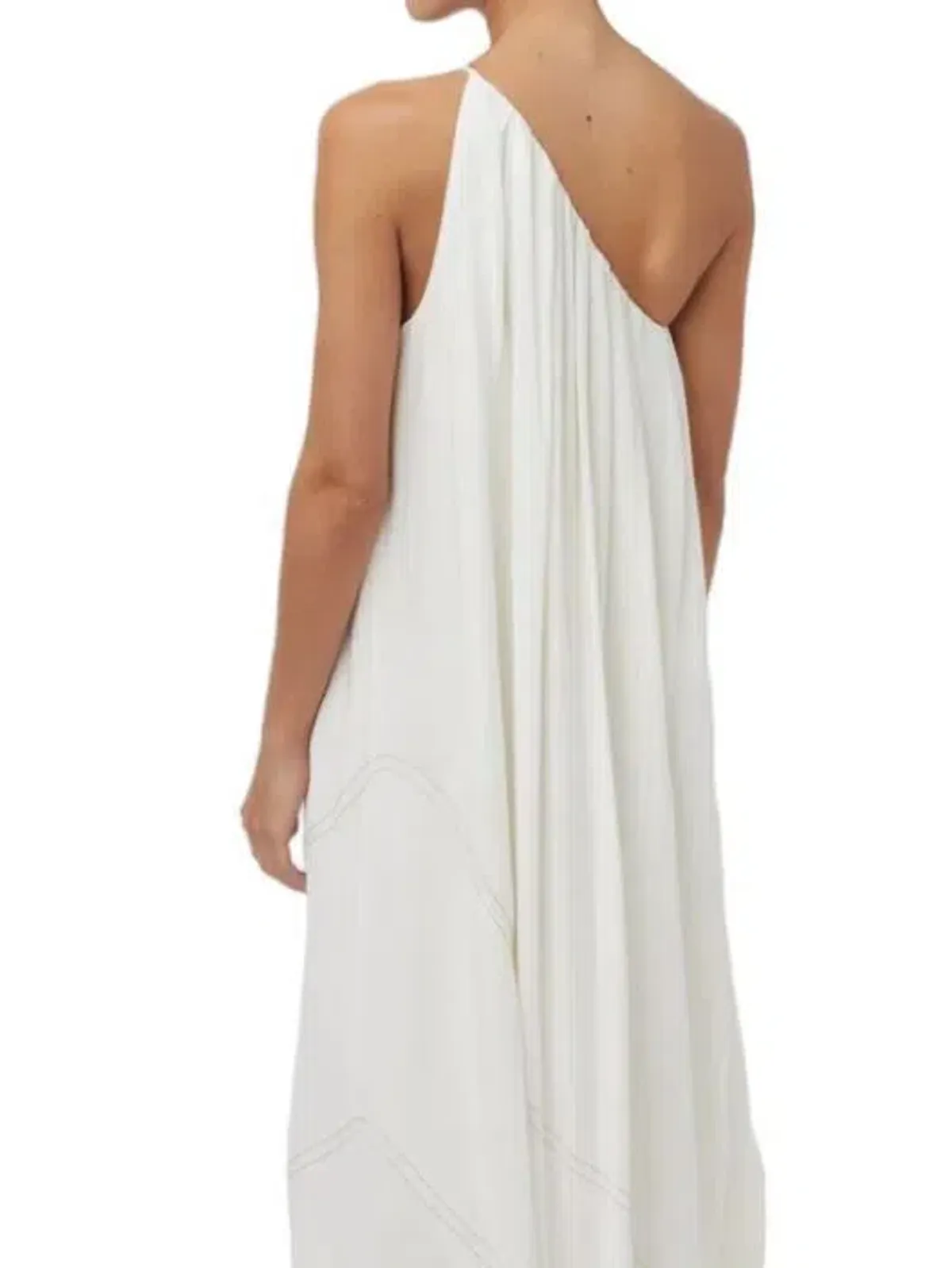 Camilla and Marc Castille One Shoulder Maxi Dress in White Size 10 - Image 5