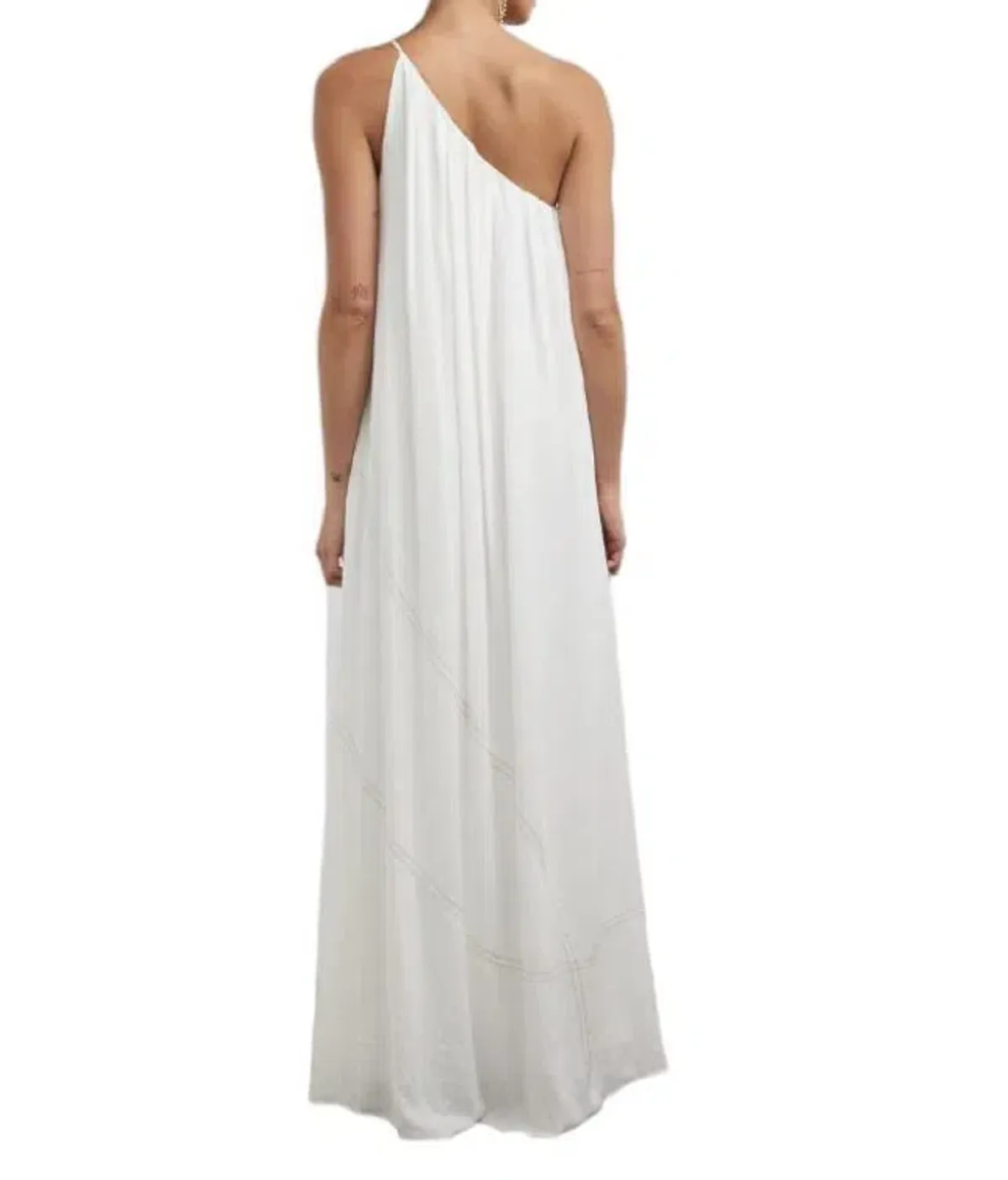 Camilla and Marc Castille One Shoulder Maxi Dress in White Size 10 - Image 6