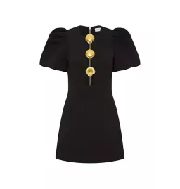 Rebecca Vallance Sirene Puff Sleeve Mini Dress Black Size AU 6 for rent on The Volte - image 5