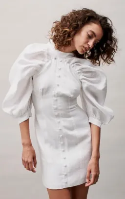 Joslin Studio Fleur Mini Dress White Size 8 for rent on The Volte - image 3