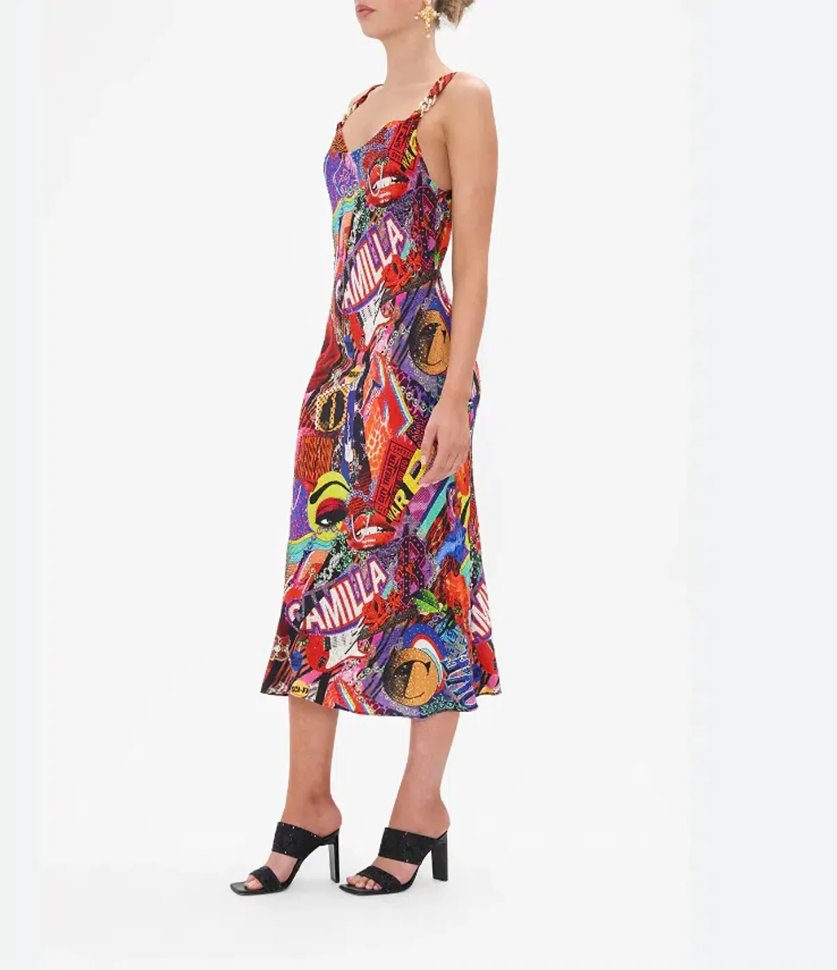Camilla Bias Slip With Wide Strap in Radical Birth Print Size L (AU 14) - Image 6