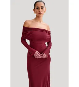 Meshki Josie Maxi Dress Wine Size XS/Au for rent on The Volte - image 4