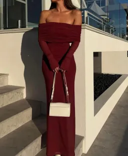Meshki Josie Maxi Dress Wine Size XS/Au for rent on The Volte - image 1