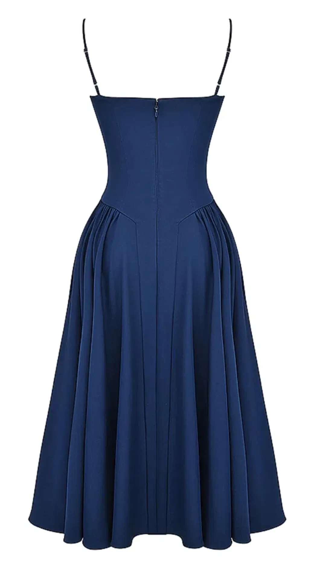 House of CB Samaria Corset Sundress in French Navy Size 6/XS for rent on The Volte - main image