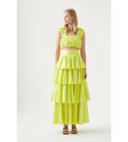 Aje Medina Set in Lime Green Size 6 for rent on The Volte - image 1