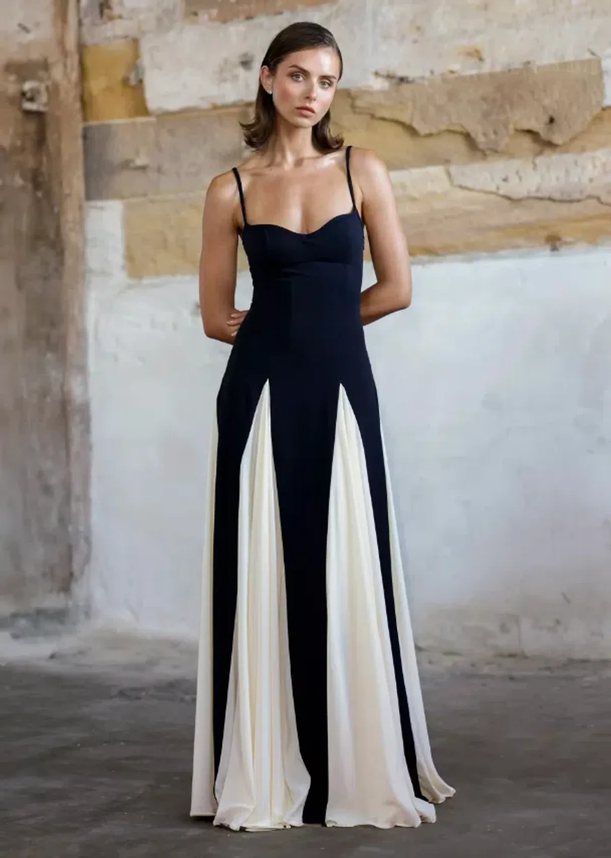 Arcina Ori Paloma Dress Black/White Size AU 8 - Image 4