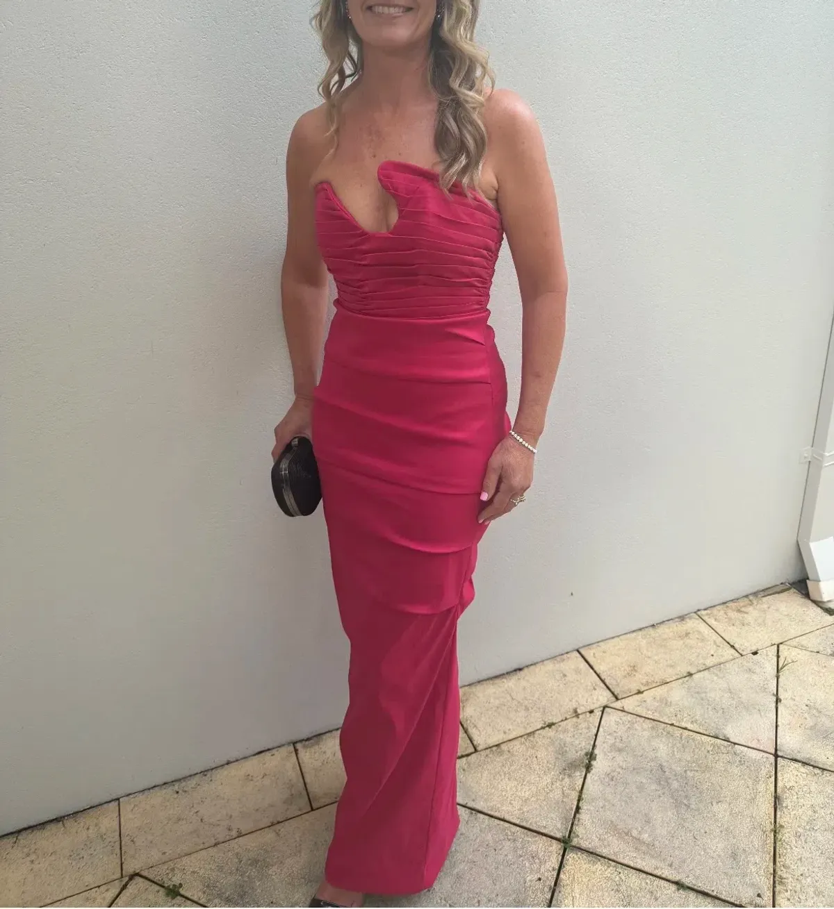 Rachel Gilbert Cheri Gown Watermelon Size AU 12 - Image 1