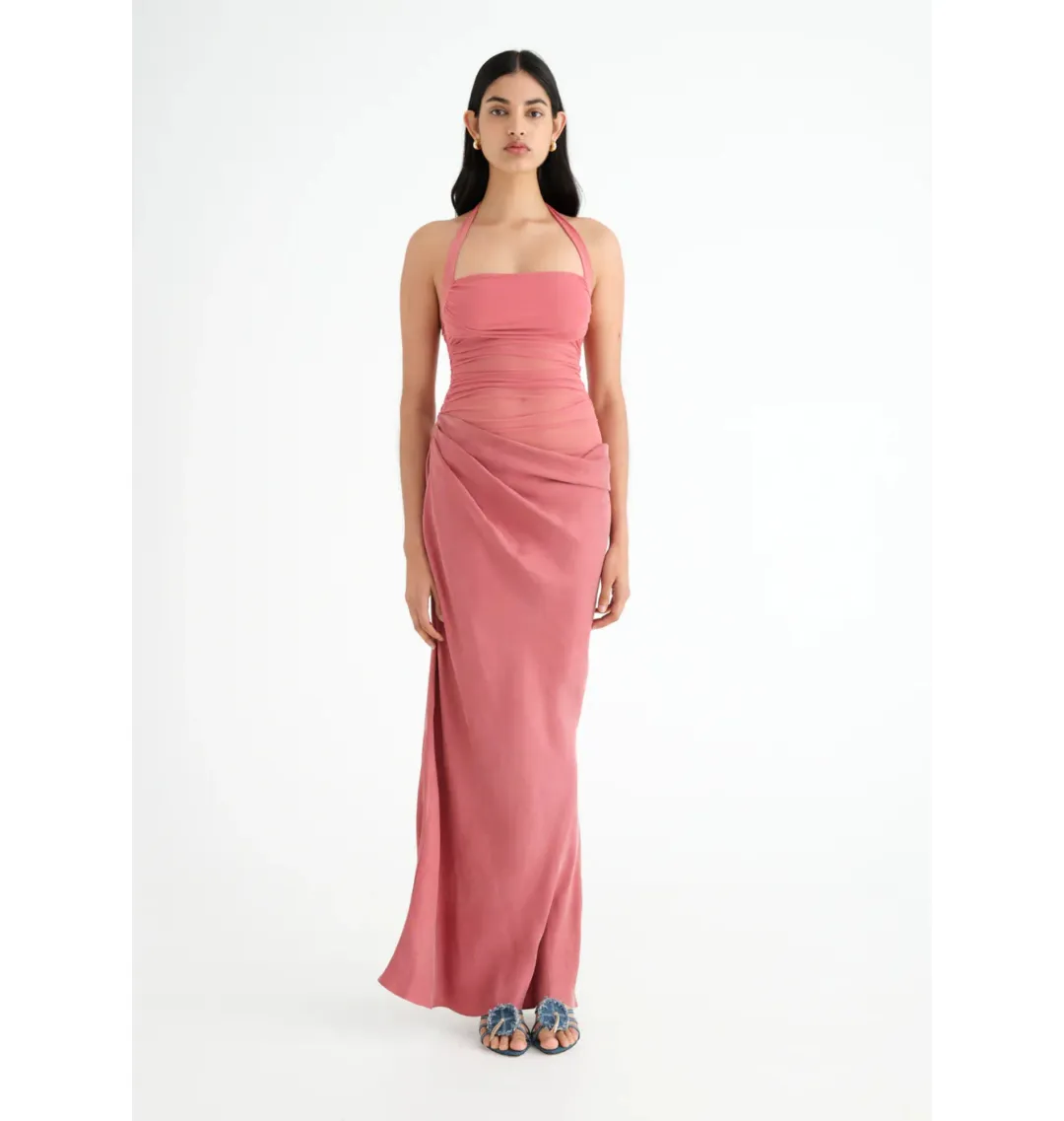 Benni Gina Maxi Dress Rose Size AU 8 for rent on The Volte - main image