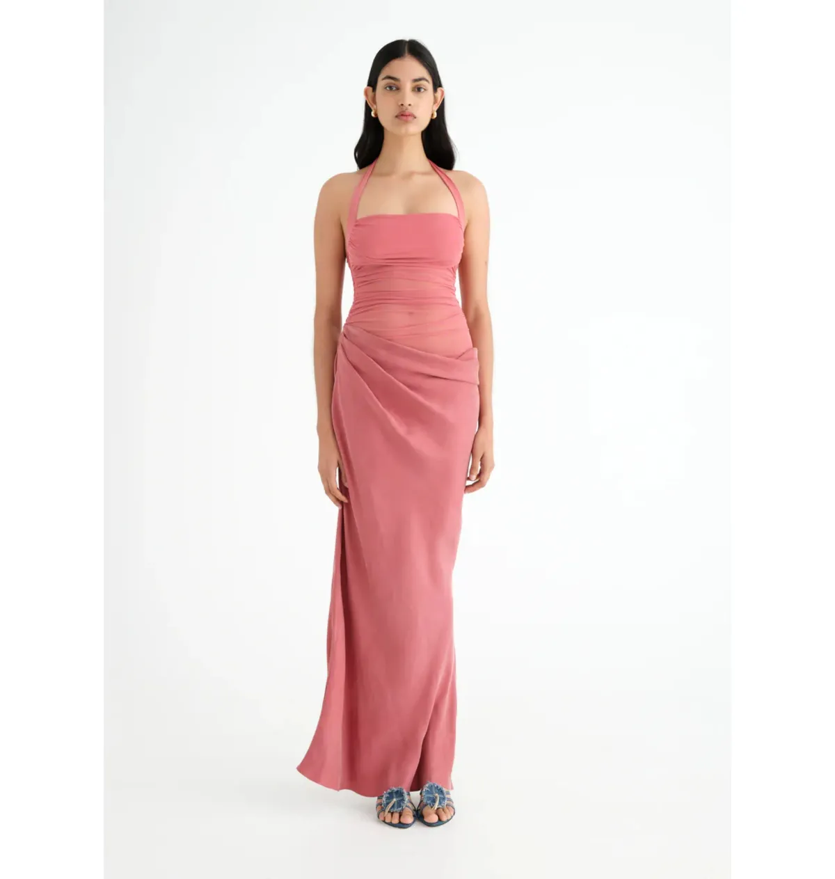 Benni Gina Maxi Dress Rose Size AU 8 for rent on The Volte - main image