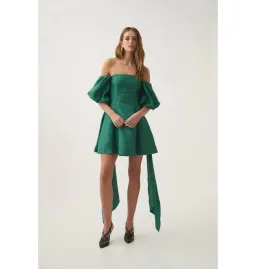 Aje Incarnation Mini Dress Emerald Size AU 8 for rent on The Volte - image 1