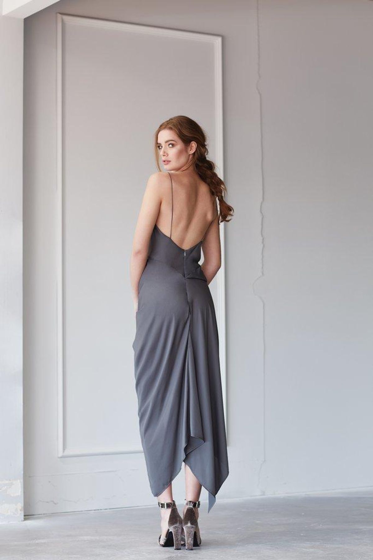 One Fell Swoop - June Dress in Khaki - Image 2