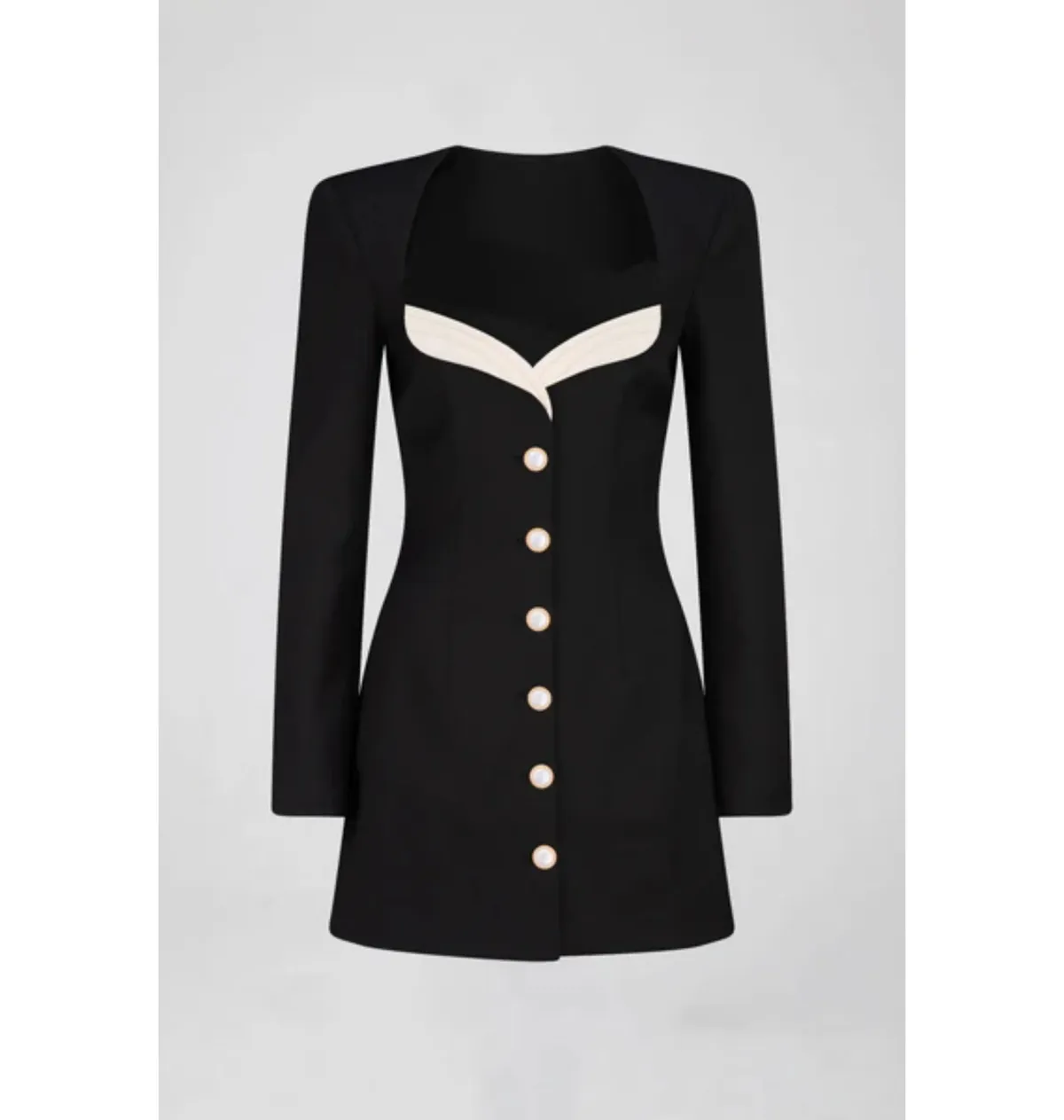 Atoir Mary Jane Mini Dress Black/Ivory Size XS / AU 6 - Image 3