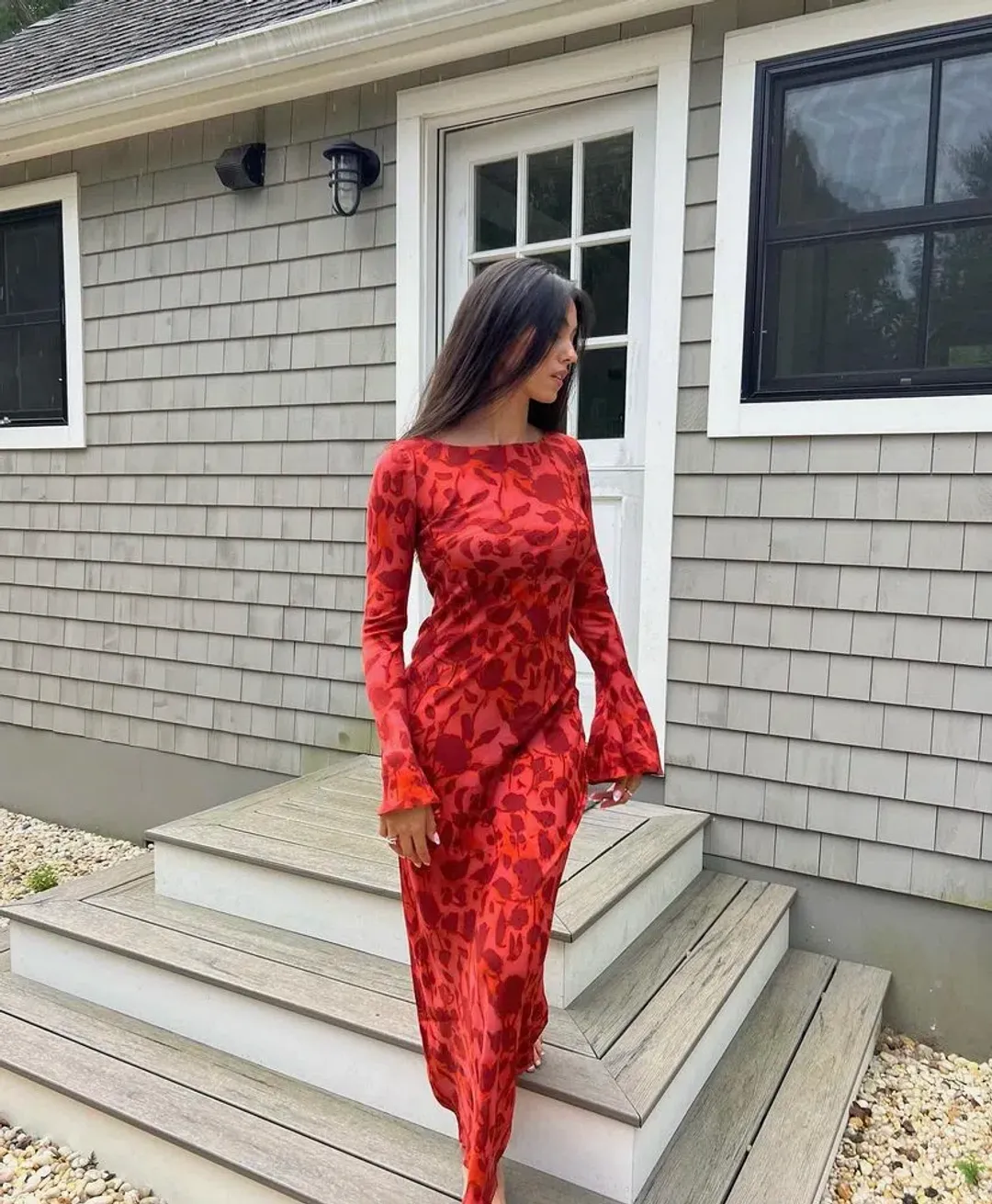 Réalisation Par The Gia Dress in Havana Print Size 8 for rent on The Volte - main image