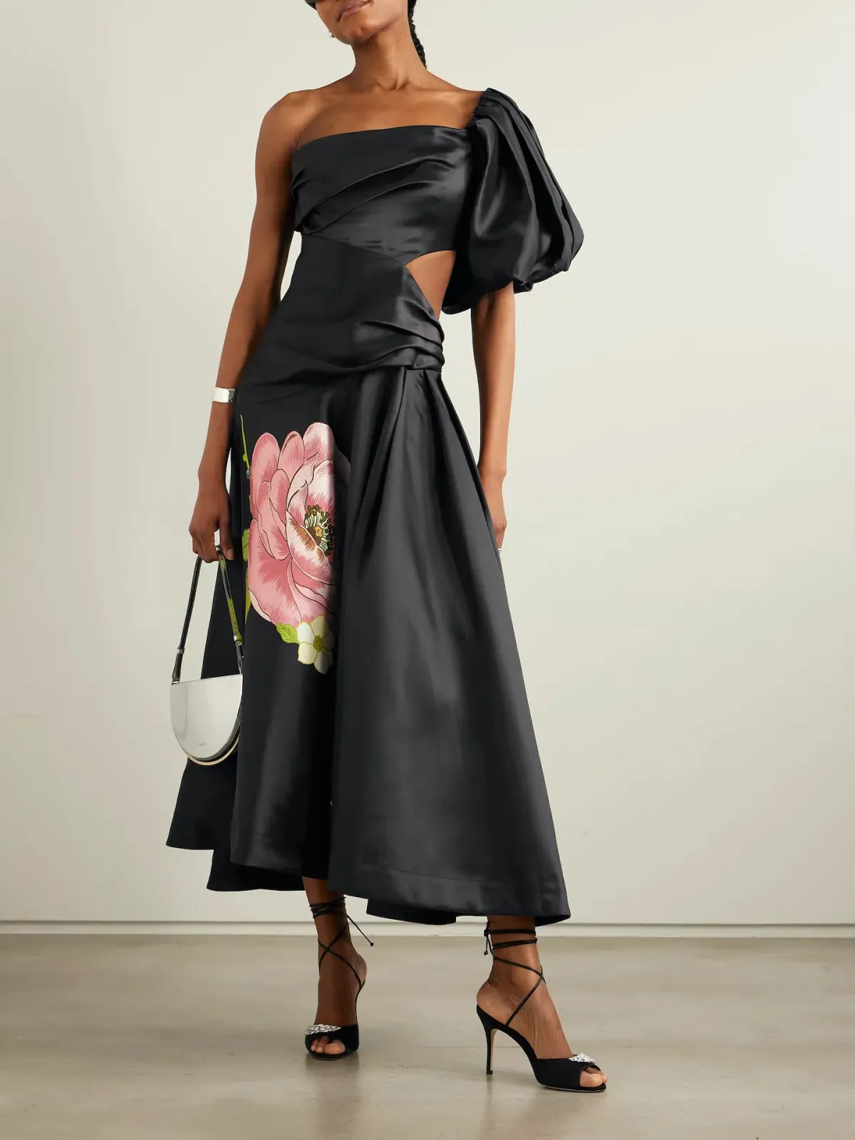 Alemais Regent Noir Maxi Dress Black Floral Size 10 - Image 1