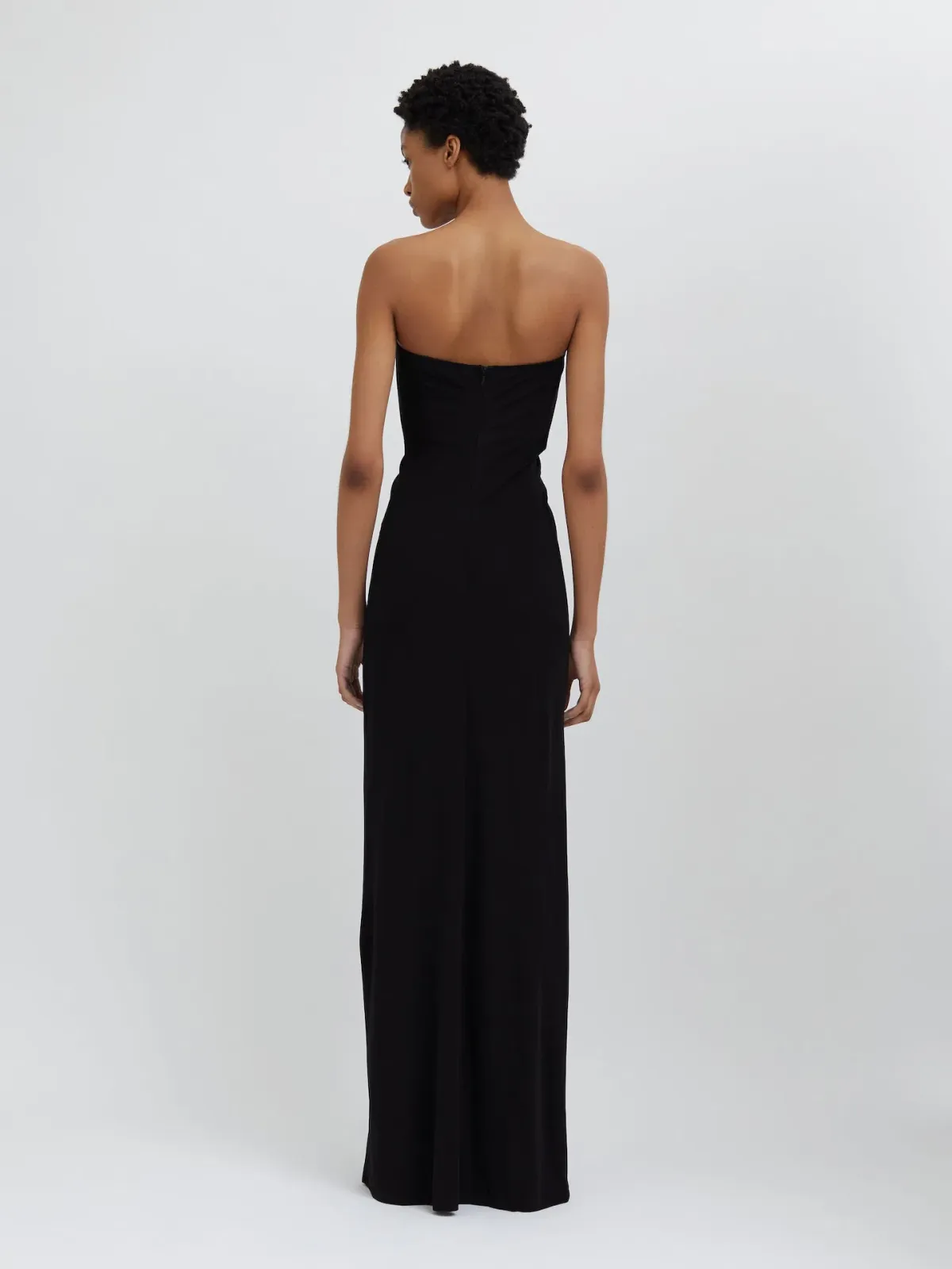 Christopher Esber Arced Palm Strapless Dress Black Size 8 - Image 3