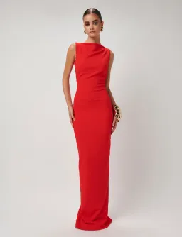 Effie Kats Verona Gown Cherry Red Size 10 for rent on The Volte - image 1