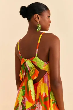 Farm Rio Neon Floral Maxi Dress Multi Size 12 for rent on The Volte - image 3