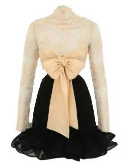 Zimmermann The Illustration Flounce Mini in Tea/Black Size 0P /Au 6 for rent on The Volte - image 9