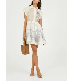 Zimmermann The Natura Flip Dress In Blue Iris Size 1/Au 10 for rent on The Volte - image 1