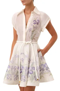 Zimmermann The Natura Flip Dress In Blue Iris Size 1/Au 10 for rent on The Volte - image 4