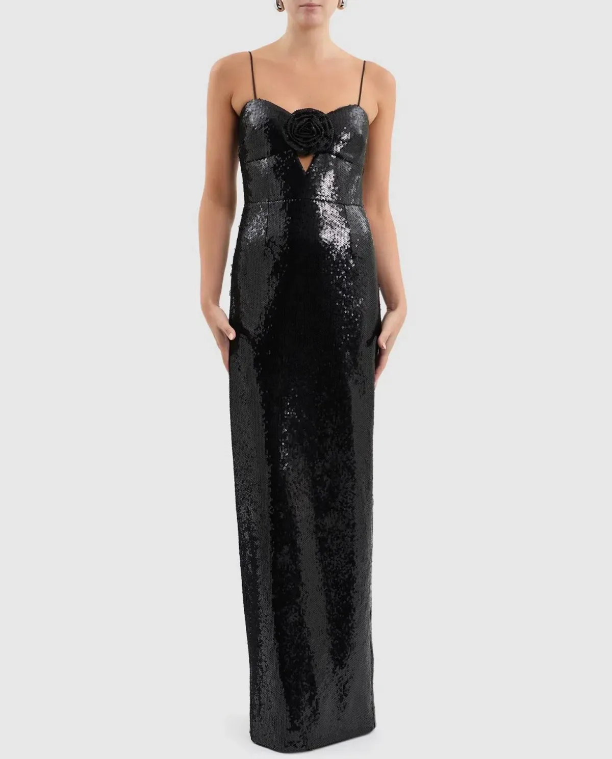 Rebecca Vallance Denise Gown Black Size 8 - Image 2