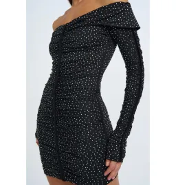By Johnny Night Shine Party Mini Dress Black Size AU 10 for rent on The Volte - image 3