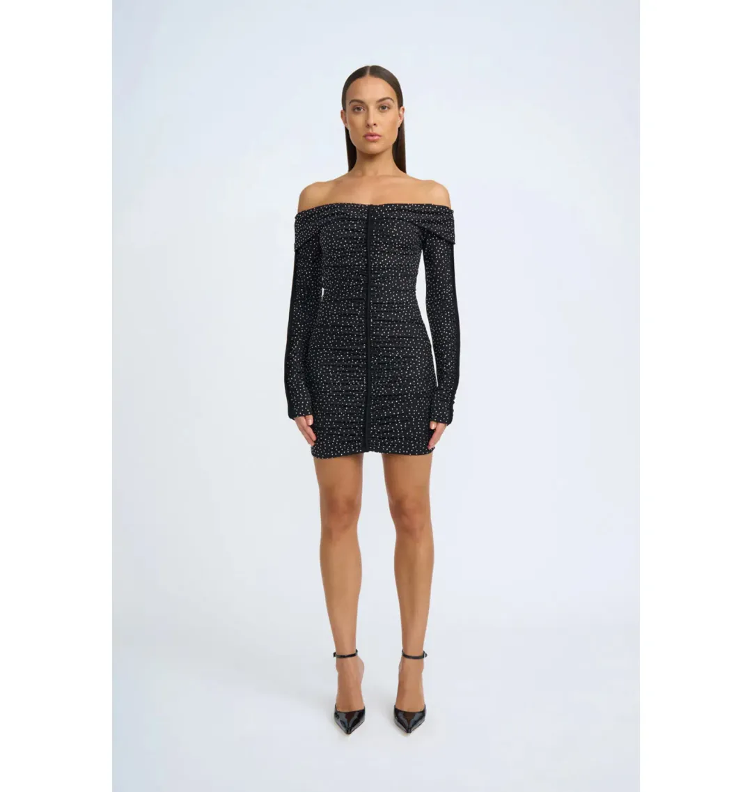 By Johnny Night Shine Party Mini Dress Black Size AU 10 for rent on The Volte - main image