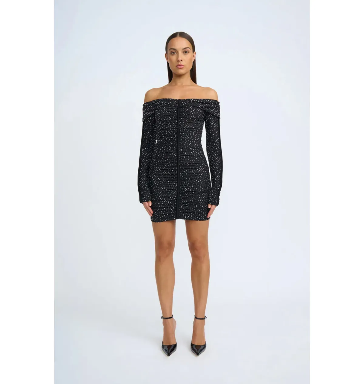By Johnny Night Shine Party Mini Dress Black Size AU 10 for rent on The Volte - main image