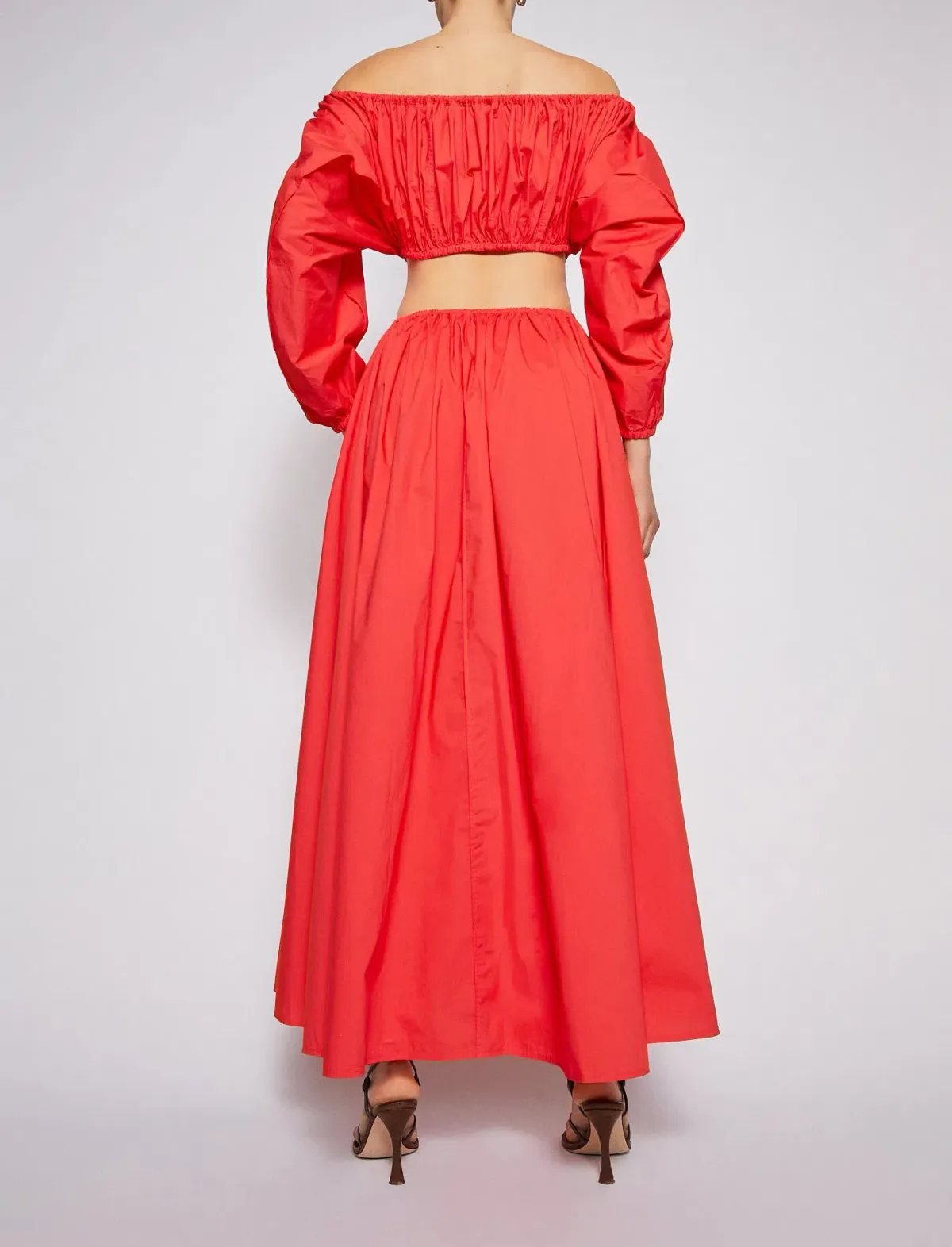 Scanlan Theodore Parachute Cotton Gather Dress Poppy Size 10 - Image 2
