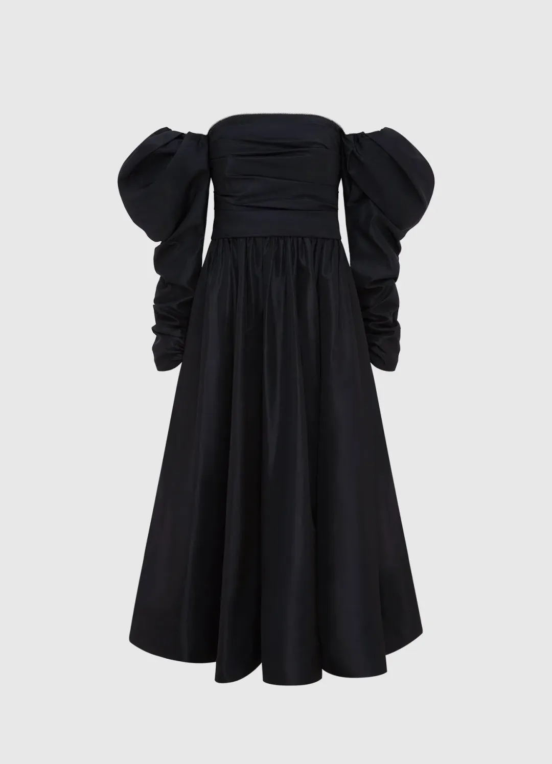 Leo Lin Madison Bustier Midi Dress Ebony Size 12 for rent on The Volte - main image
