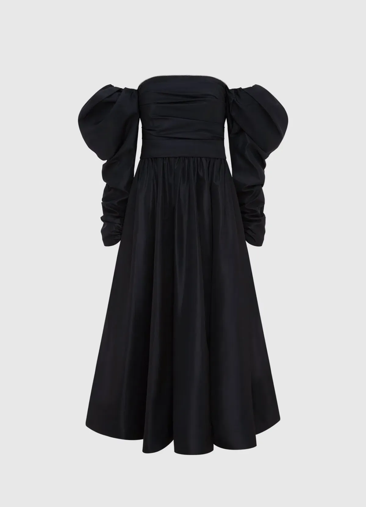 Leo Lin Madison Bustier Midi Dress Ebony Size 12 - Image 1