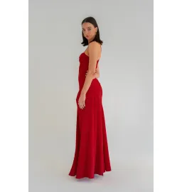 HNTR The Label Gaia Gown Wine Size S / AU 8 for rent on The Volte - image 2