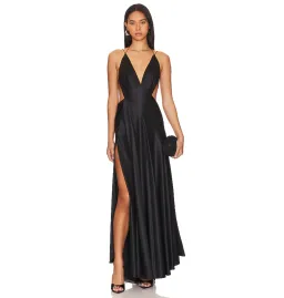 Michael Lo Sordo Tash Black Gown Black Size AU 10 for rent on The Volte - image 1