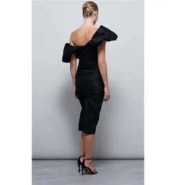 Rachel Gilbert Frey Dress Black Size 2 / AU 10 for rent on The Volte - image 2