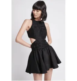 Aje Black Cut Out Mini Dress Black Size AU 12 for rent on The Volte - image 2