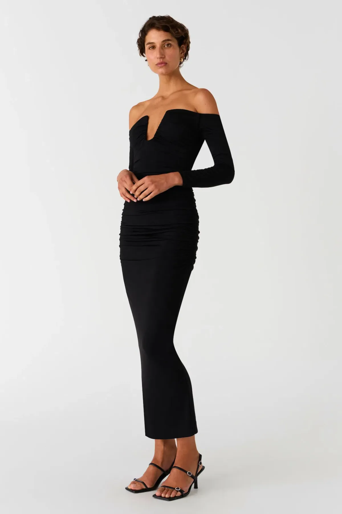 MISHA Raelynn Dress Black Size 10 for rent on The Volte - main image
