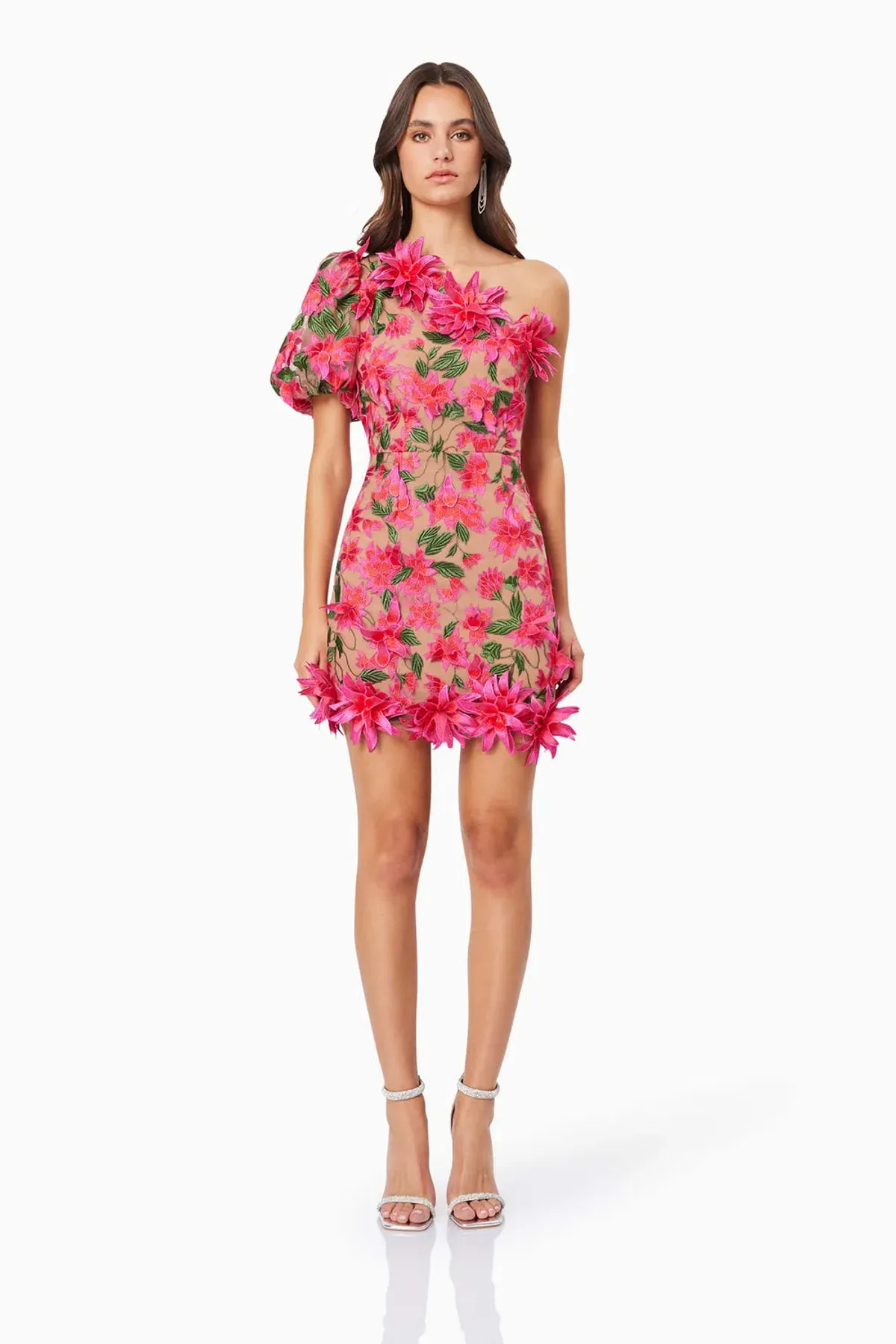 Elliatt Valentina One Shoulder Mini Dress Floral Size S / AU 8 - Image 1