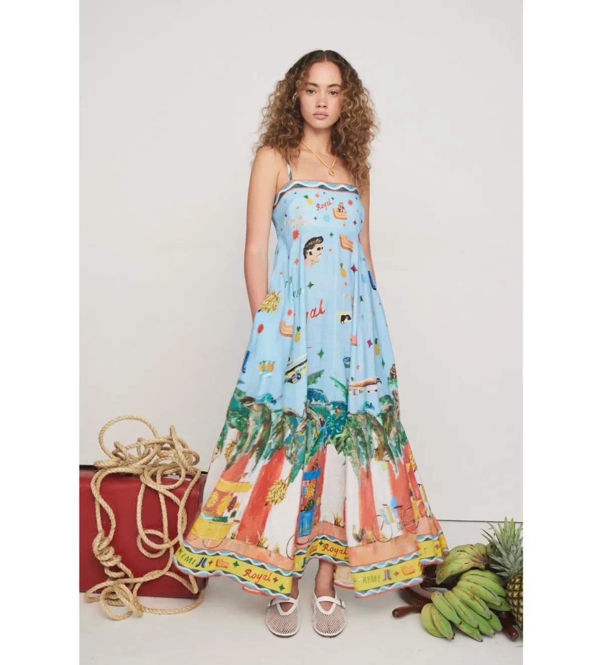 Alemais All Aboard Sundress Print Size AU 16 - Image 1