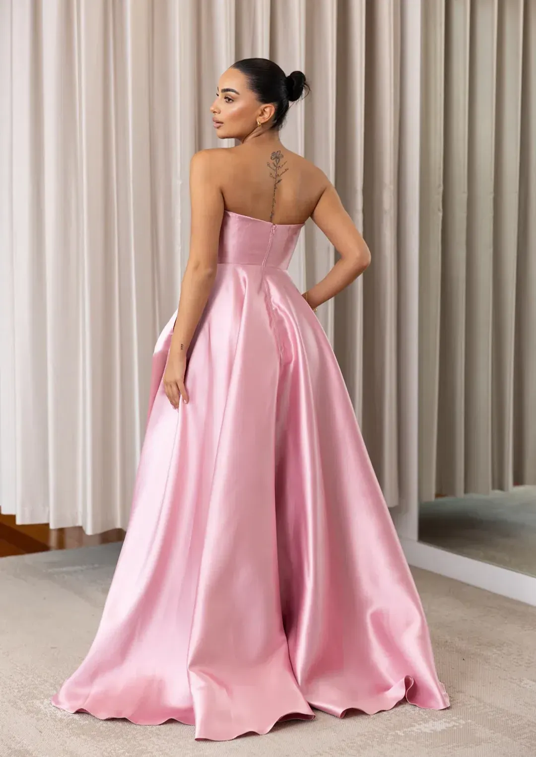 Nicoletta Emmeline Gown in Soft Pink Size 8 for rent on The Volte - main image