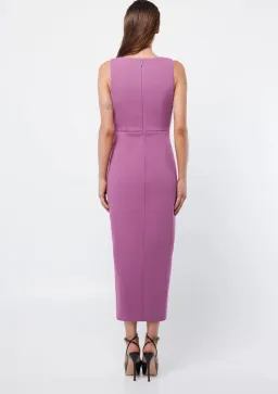 Mossman Virtuous Midi Dress in Mauve Size 8 for rent on The Volte - image 2