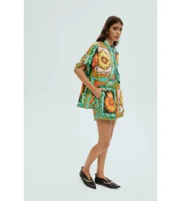 Alemais Disco Daisy Shirt and Short Set Multi Size 14 for rent on The Volte - image 2