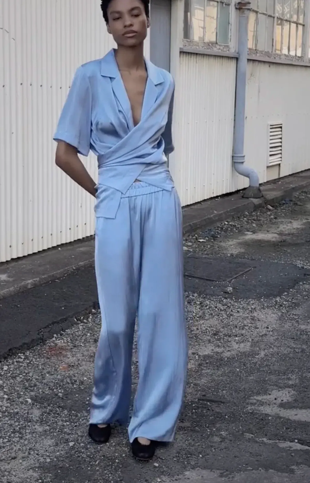 Viktoria And Woods Applause Shirt And Pilot Pant Set Hydrogen/Light Blue Size 4 / AU 14 - Image 4
