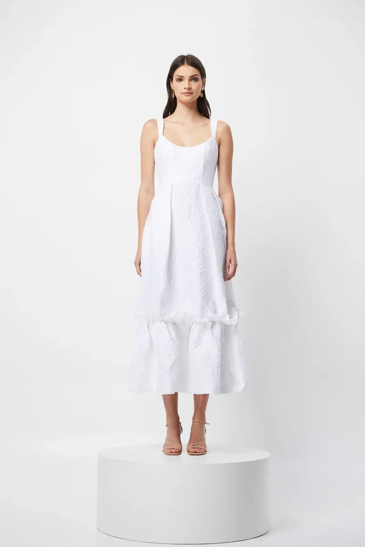 Elliott Insonomy Jacquard Dress White Size XS / AU 6 - Image 1